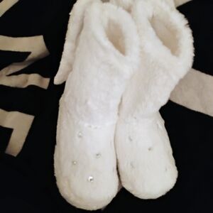 Faux Fur Slipper boots